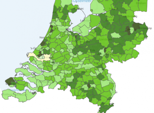 De Leefbarometer-kaart van Nederland