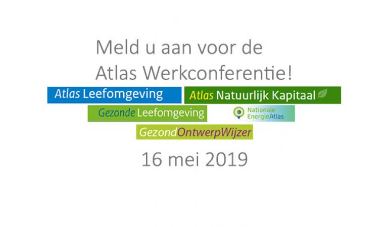 Logo voor de Atlas werkconferentie met de banners van alle websites die meedoen