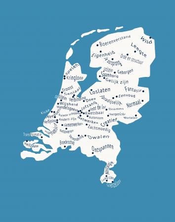 Kaart Geluksplekken in Nederland