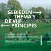Pagina van de online stadsvisie Ede, met daarop in tekst "Gebieden en thema's en de vijf principes